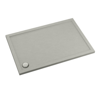 Schedline Brodzik akrylowy Sharper Cement Stone 80x100x4,5 cm, prostokątny, Gwarancja 7 lat